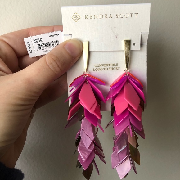 Kendra Scott Jennifer Earrings in Pink Mix 2019 🏝 - Picture 3 of 8